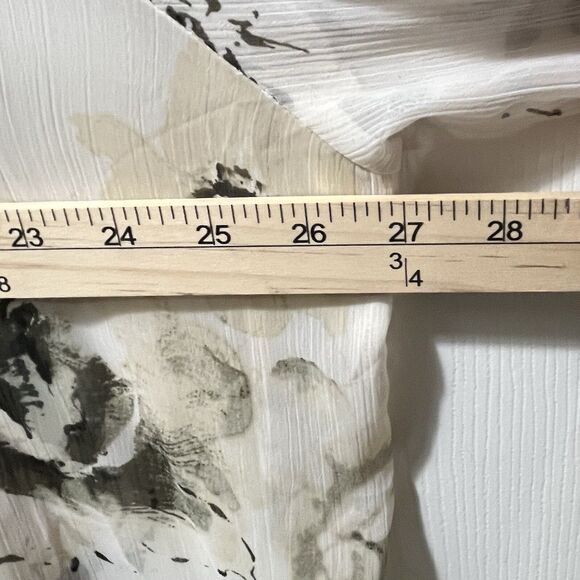 Rose & Olive Sheer Mixed Print Boho Blouse with Off White Cami, Plus Size 3X NWT - Picture 4 of 6